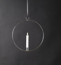 Star Trading Flamme Ring LED-kynttiläkoriste, hopea