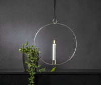 Star Trading Flamme Ring LED-kynttiläkoriste, hopea