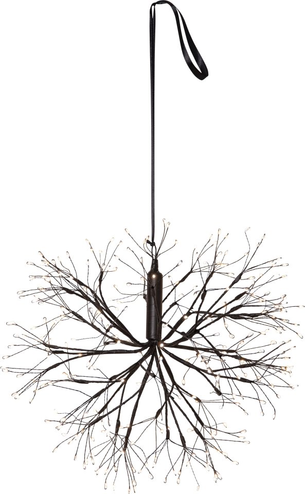 Star Trading Stardust ripustettava LED-valokoriste 40 cm, musta