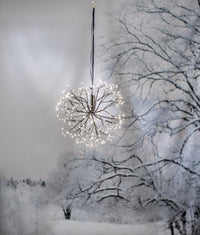 Star Trading Stardust ripustettava LED-valokoriste 40 cm, musta