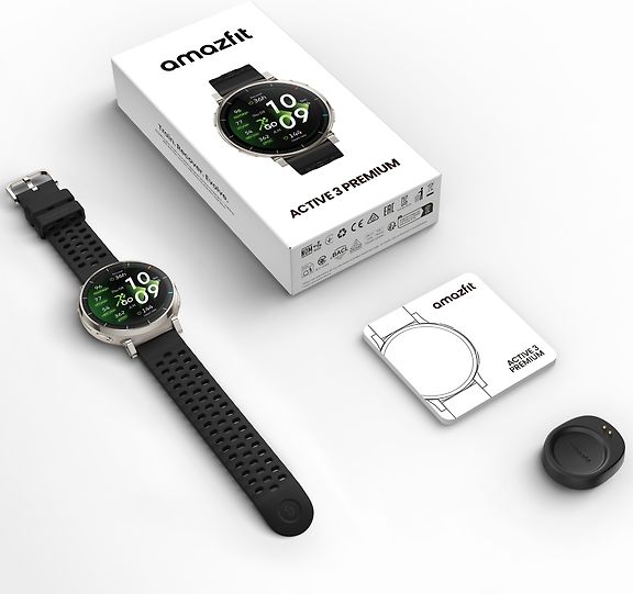 Amazfit Active 3 Premium urheilukello, Apex Silver – kuva 6