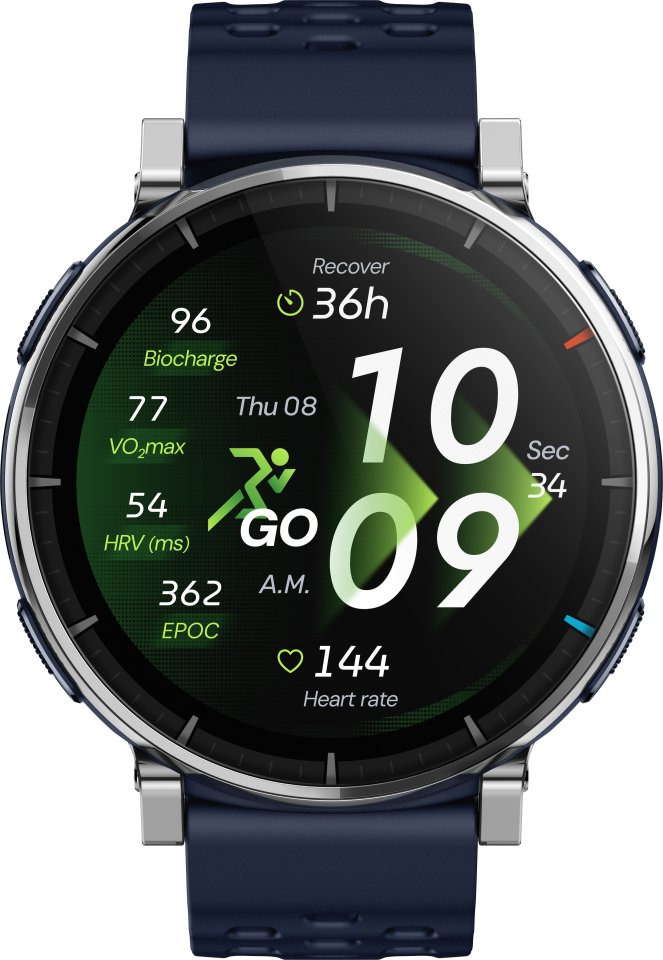 Amazfit Active 3 Premium urheilukello, Atlas Blue