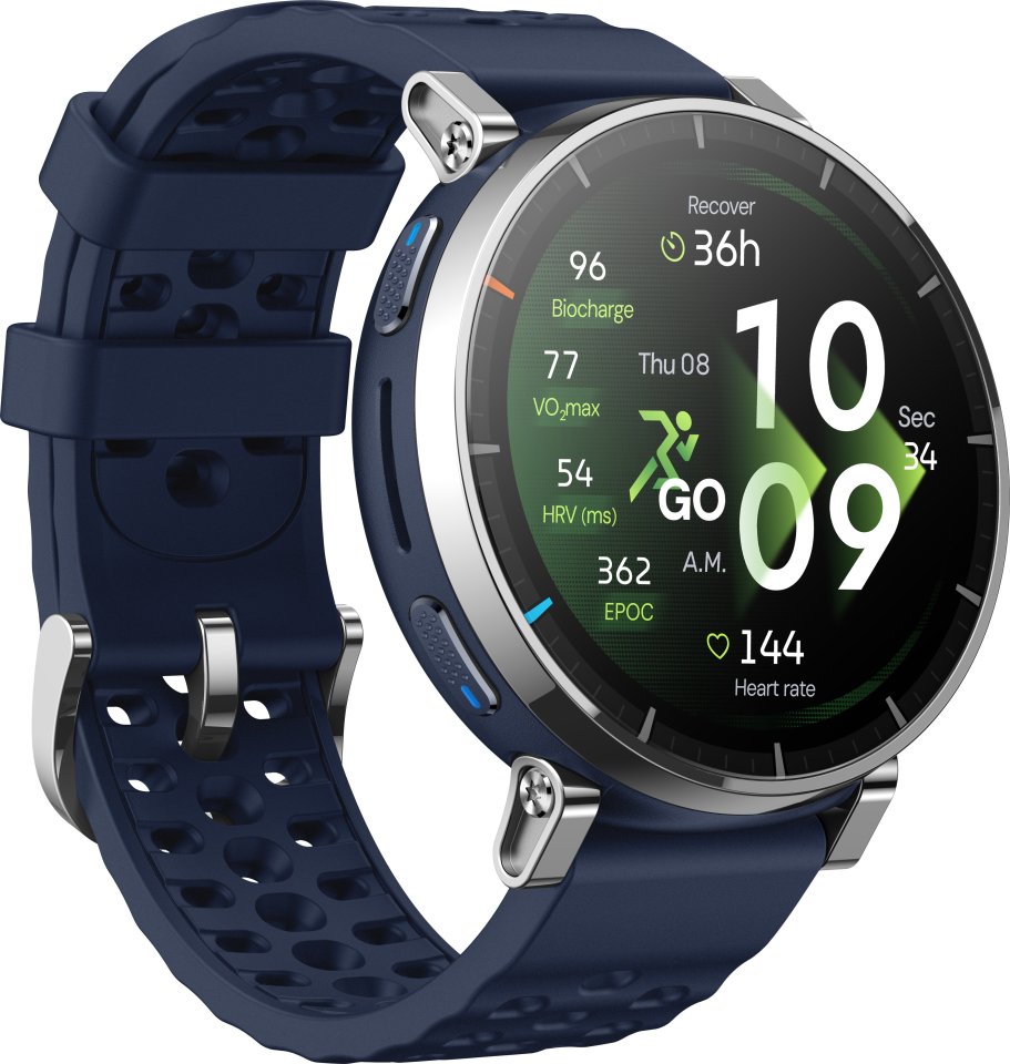 Amazfit Active 3 Premium urheilukello, Atlas Blue
