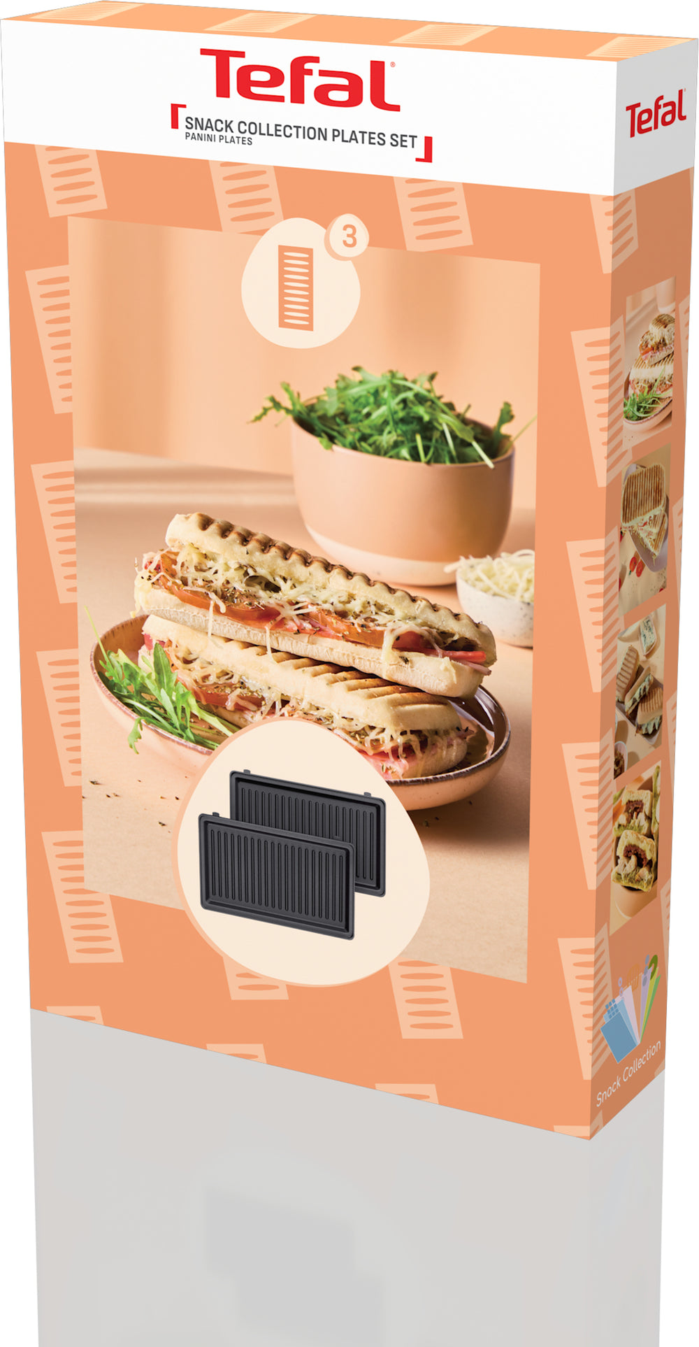 Tefal Snack Collection paistolevyt: 3 Paninit – 1