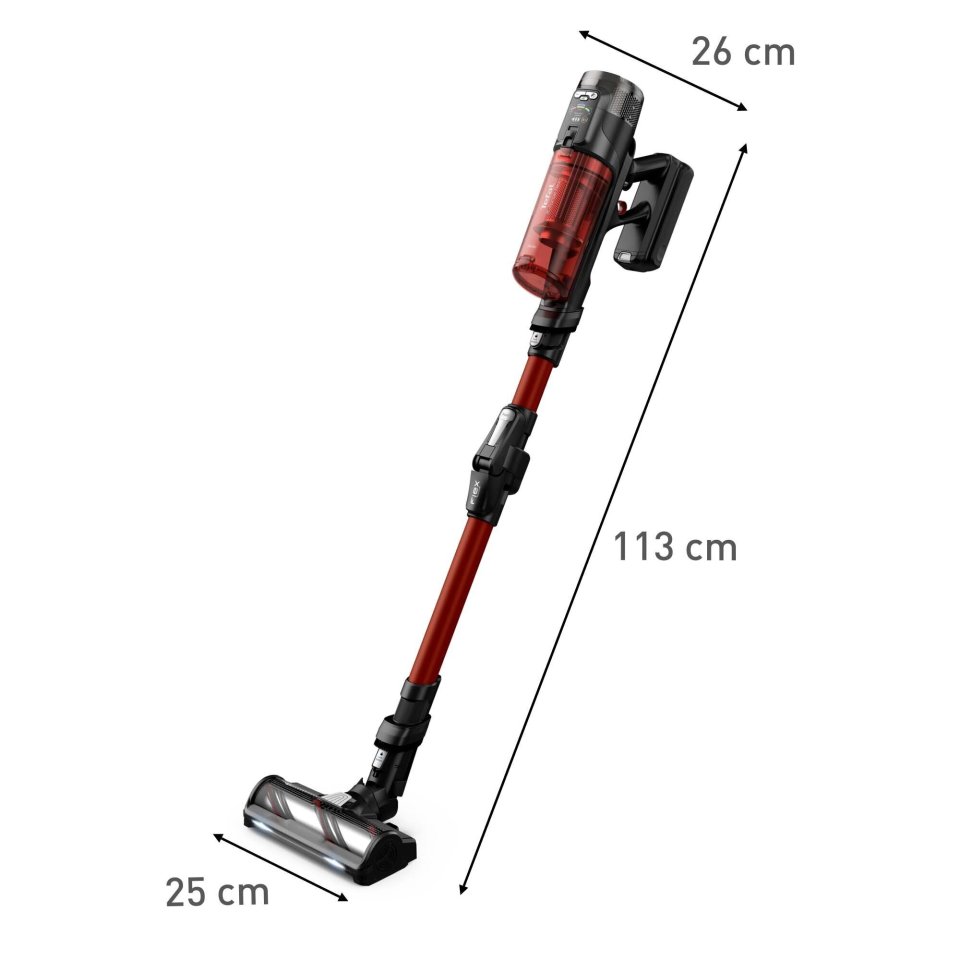Tefal X-Force Flex 13.60 Animal varsi-imuri, punainen