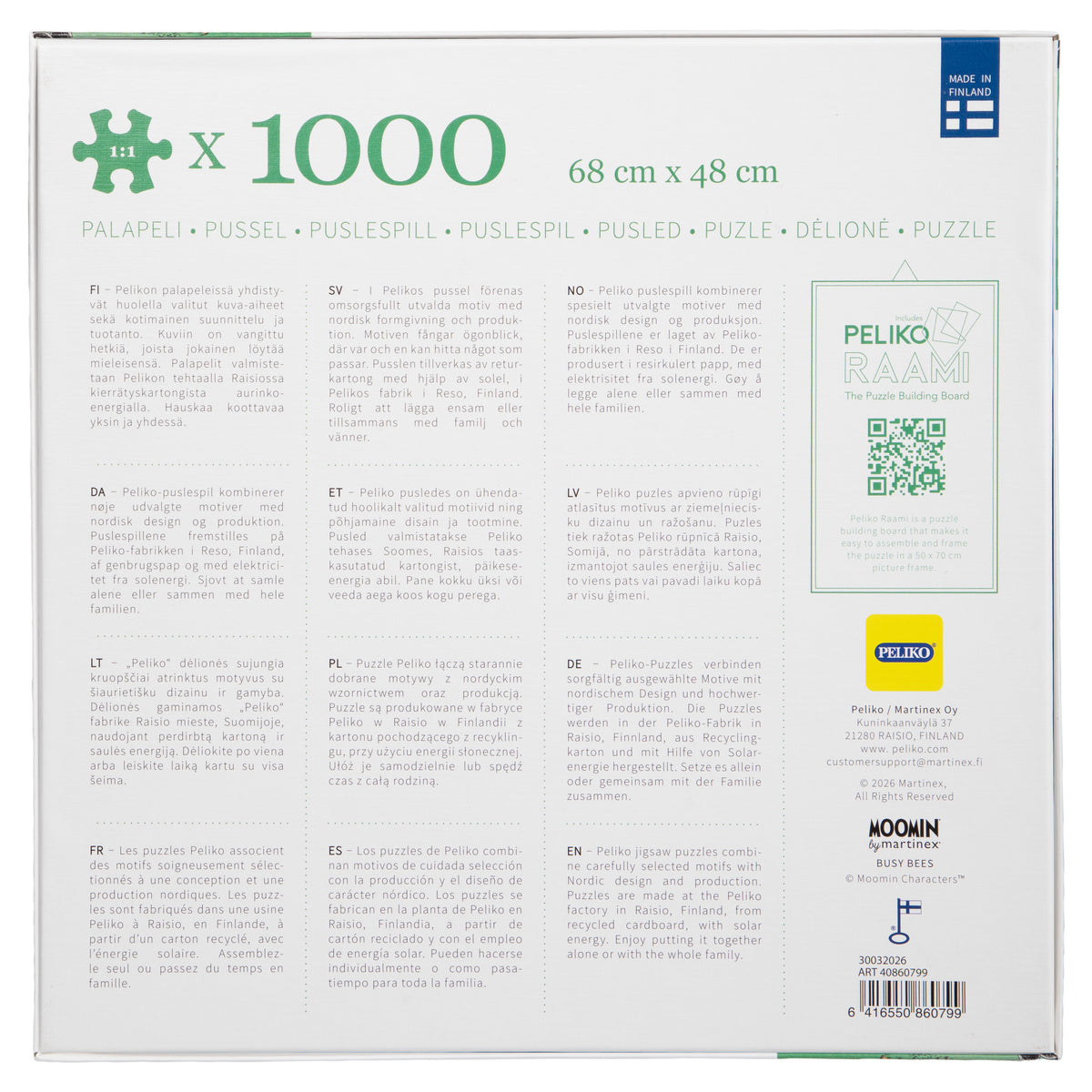 Peliko Muumi Uutterat palapeli, 1000 palaa – 3