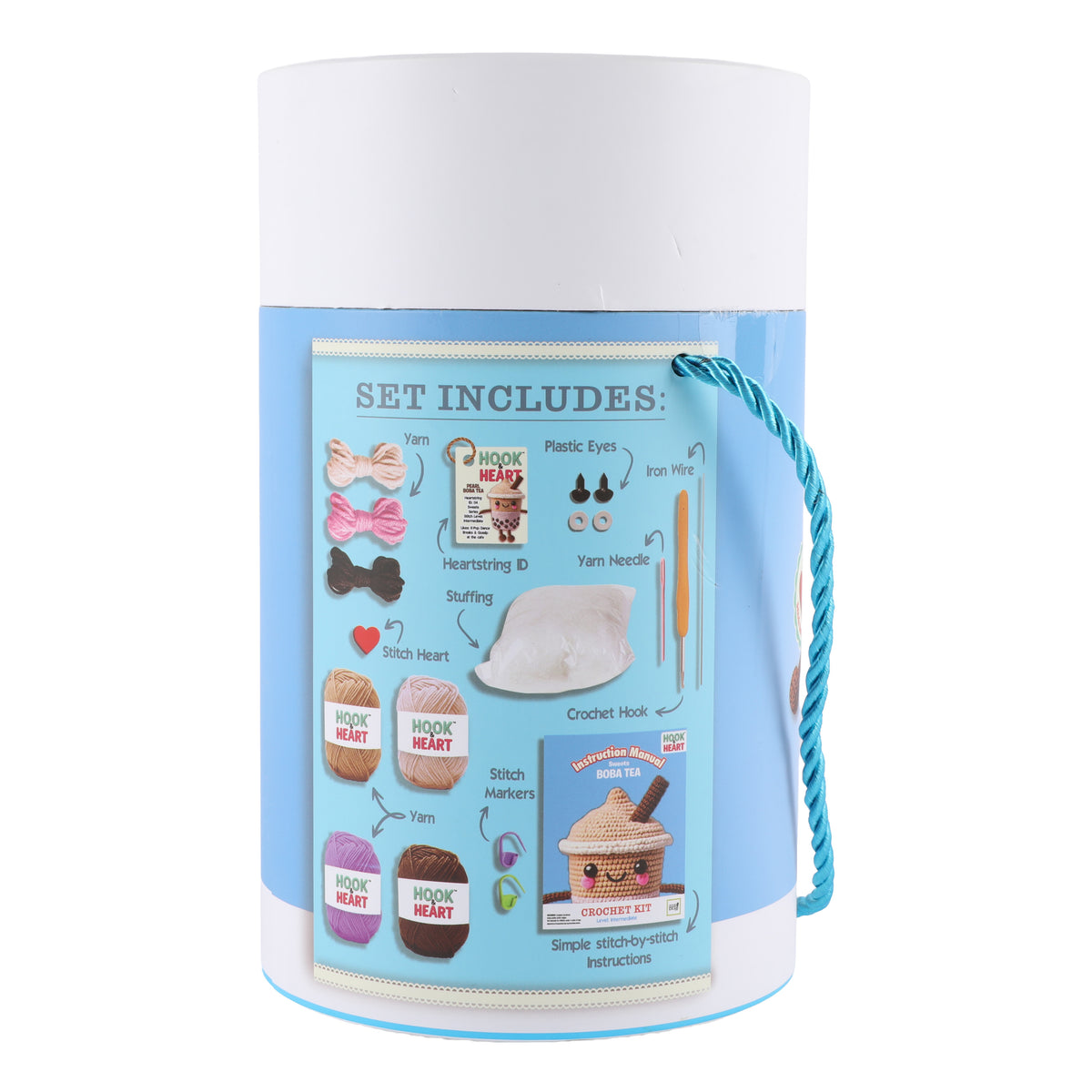 Hook & Heart Yummy Milk Tea virkkaussetti – 3