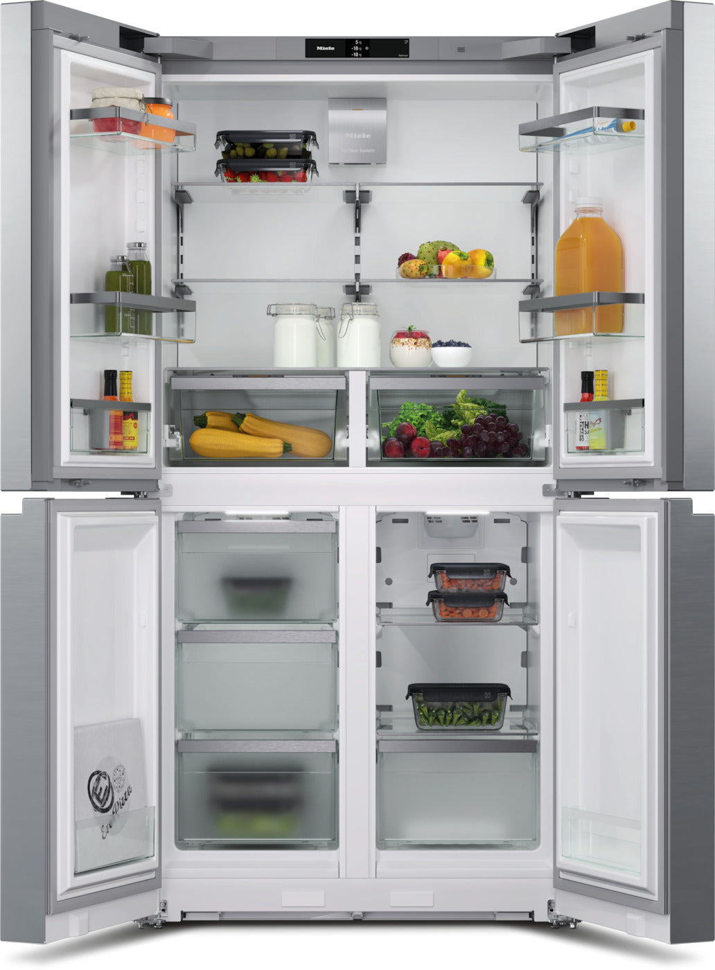 Miele KFFD 6741 French Door jääkaappipakastin, teräs – kuva 2