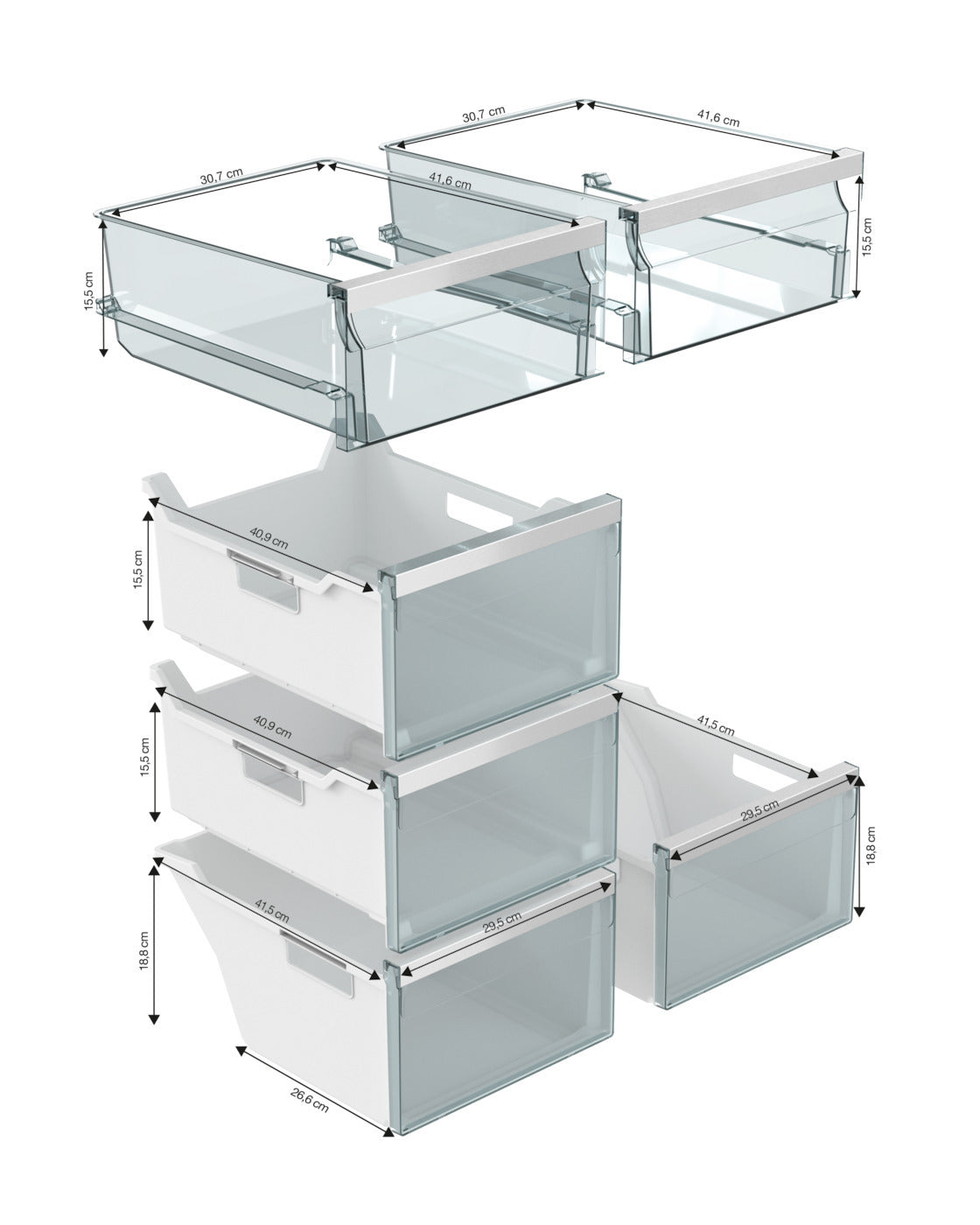 Miele KFFD 6741 French Door jääkaappipakastin, teräs – kuva 8