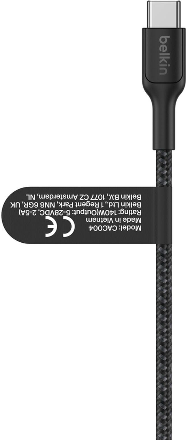 Belkin BoostCharge Pro 140W Dual USB-C kaapeli, 1,5m, musta – 4