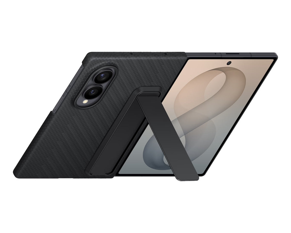 Samsung Galaxy Fold8 Carbon Standing suojakotelo, musta – kuva 4