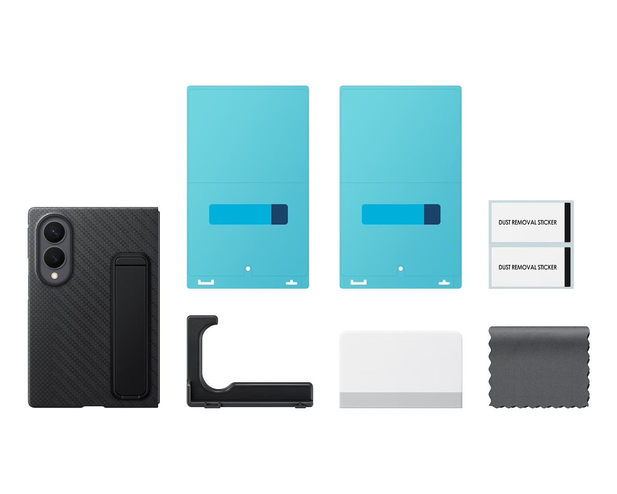 Samsung Galaxy Fold8 Carbon Standing suojakotelo, musta – kuva 6