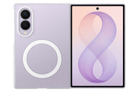 Samsung Galaxy Fold8 Clear Magnet Qi2 suojakotelo, läpinäkyvä – kuva 1