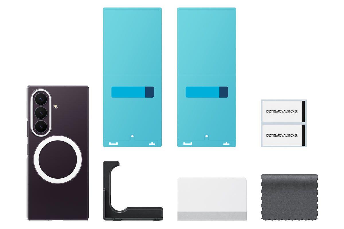 Samsung Galaxy Fold8 Ultra Clear Magnet Qi2 suojakotelo, läpinäkyvä – kuva 5
