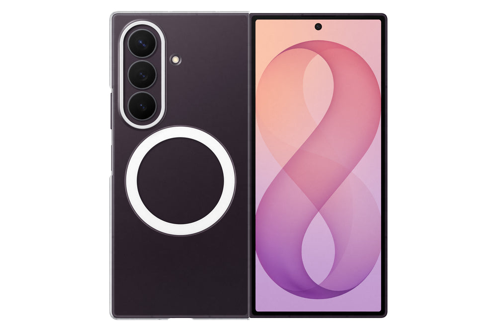 Samsung Galaxy Fold8 Ultra Clear Magnet Qi2 suojakotelo, läpinäkyvä – kuva 1