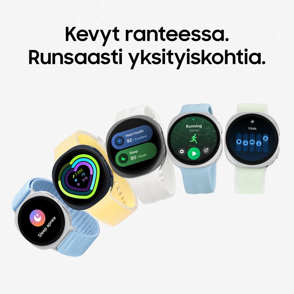 Samsung Galaxy Watch9 4G älykello, 44 mm, musta