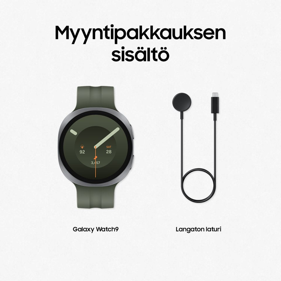 Samsung Galaxy Watch9 BT älykello, 44 mm, hopea