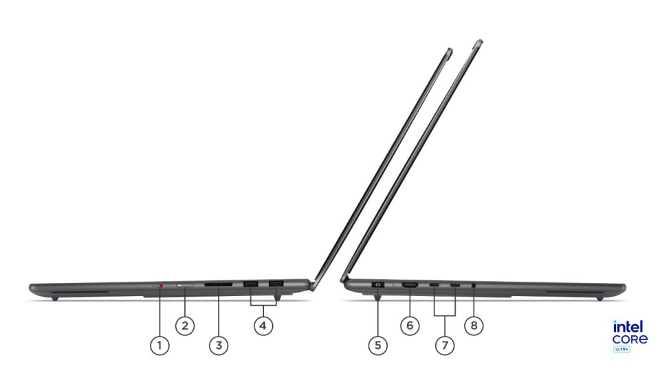 Lenovo Yoga Pro 9 16" -kannettava, harmaa (83SF001JMX)