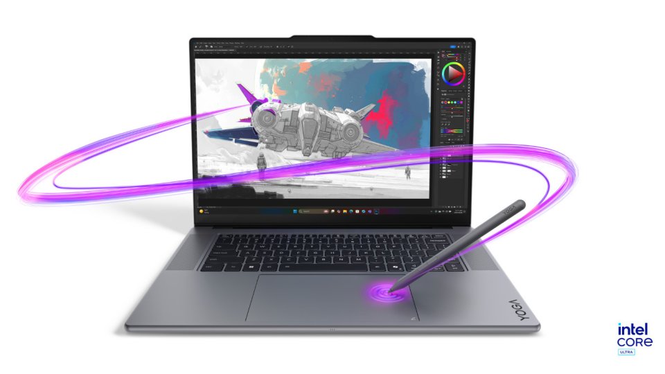 Lenovo Yoga Pro 9 16" -kannettava, harmaa (83SF001KMX)