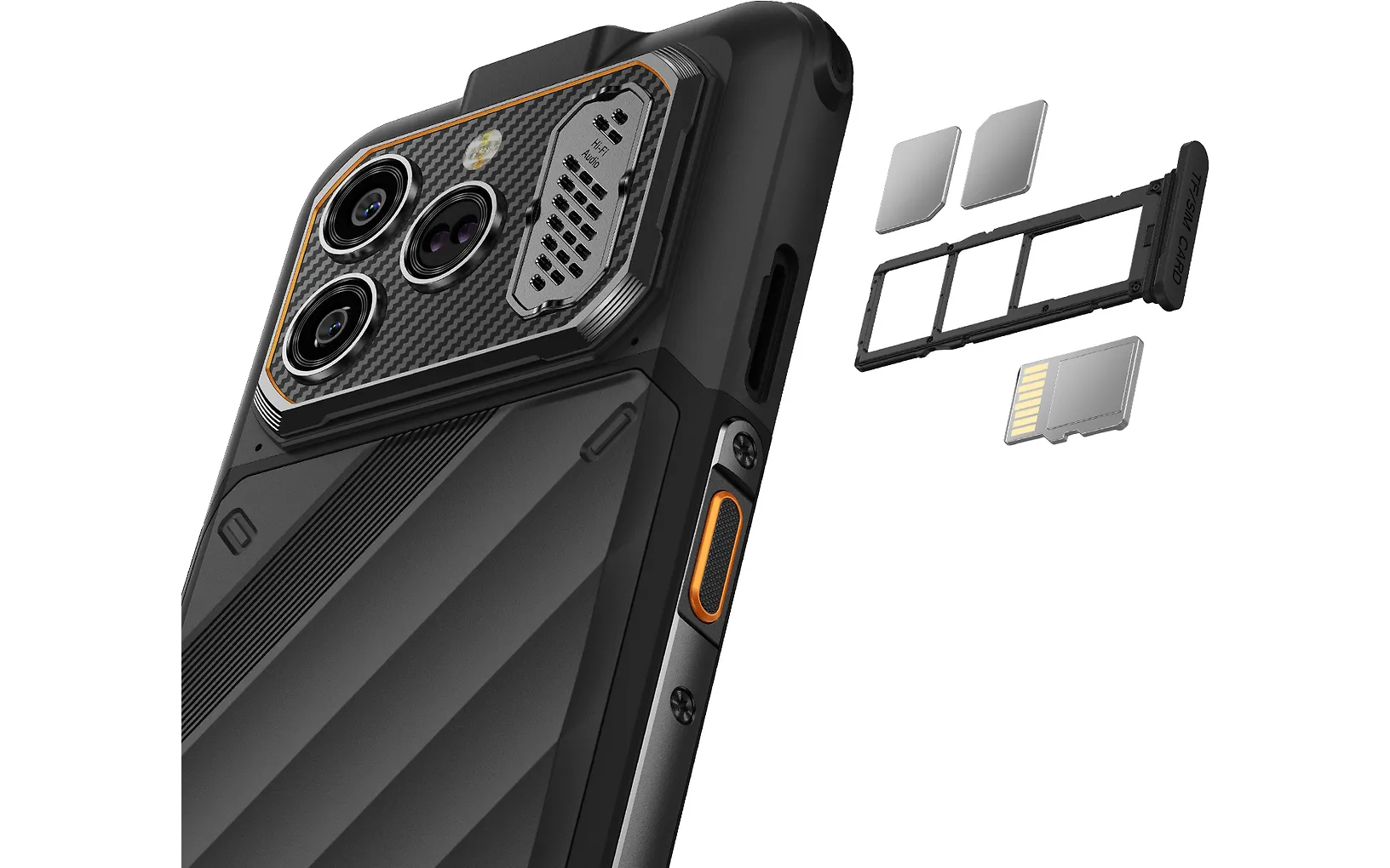 Ulefone RugOne Xever 8 älypuhelin, 8 + 256 Gt, musta