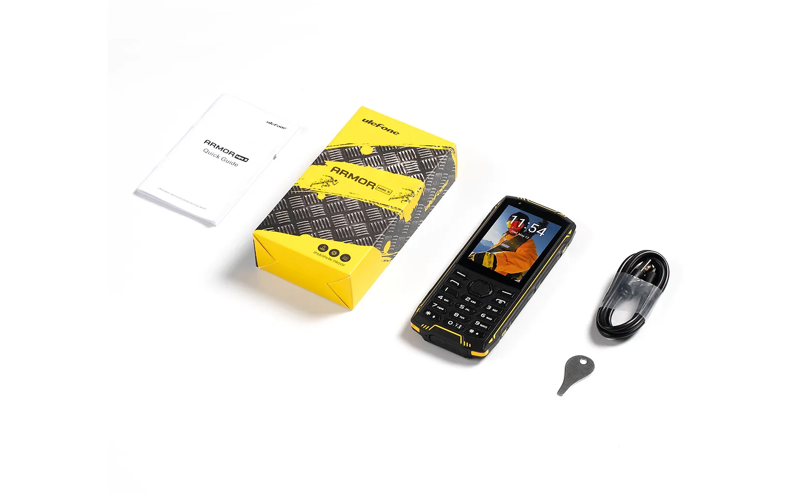 Ulefone Armor Mini 5 puhelin, 1 + 8 Gt, musta