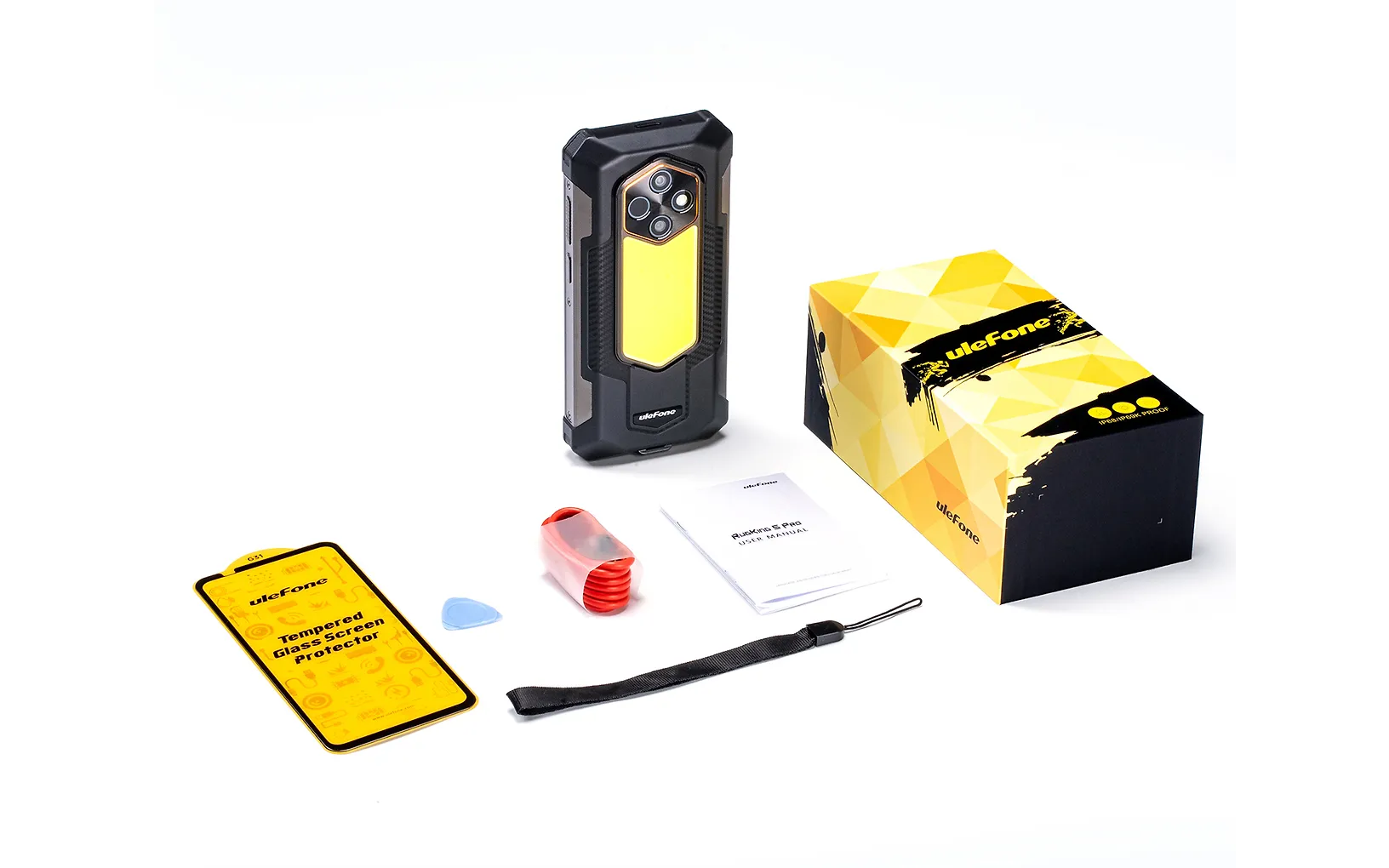 Ulefone Rugking 5 Pro älypuhelin, 8 + 256 Gt, musta