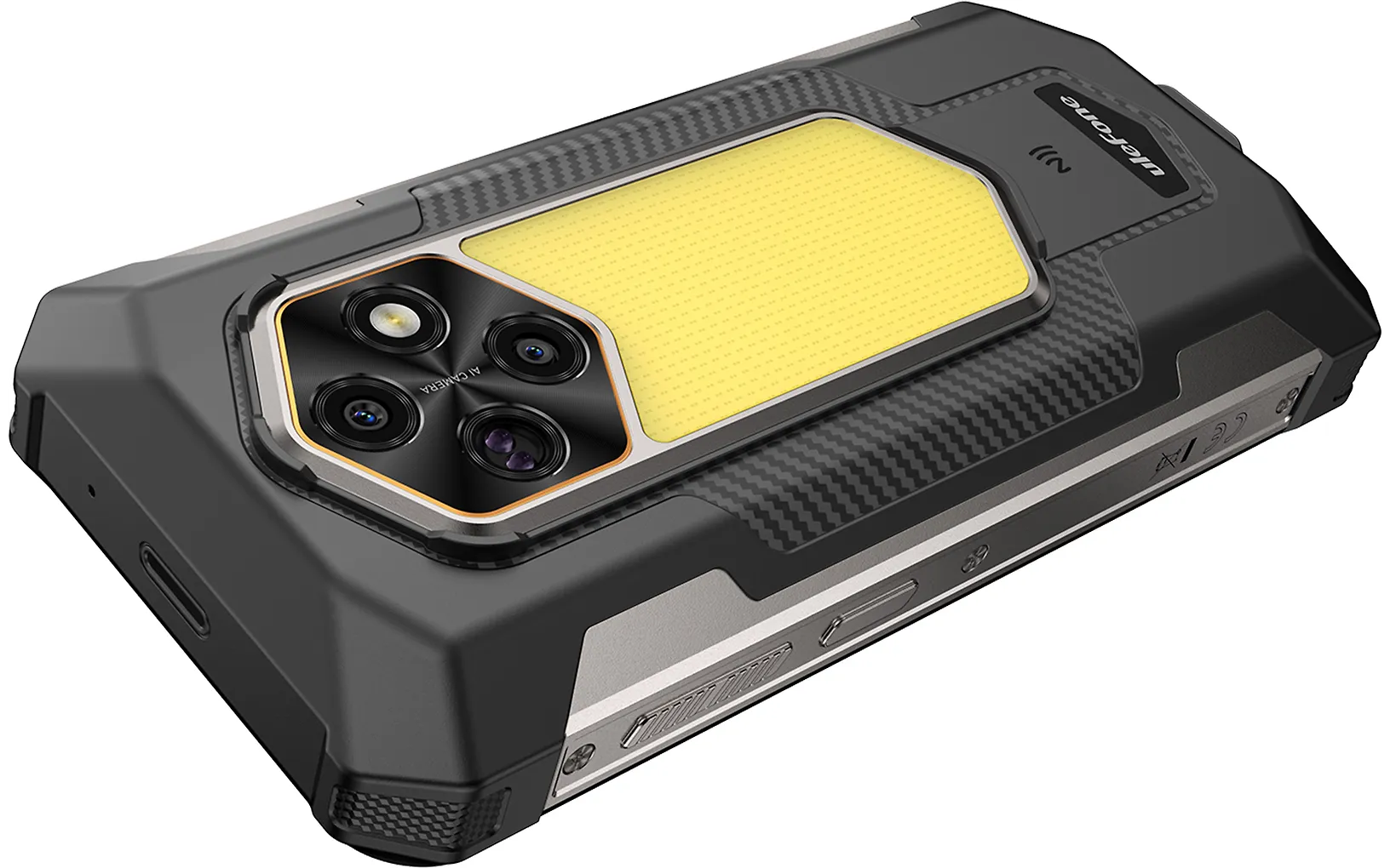 Ulefone Rugking 5 Pro älypuhelin, 8 + 256 Gt, musta