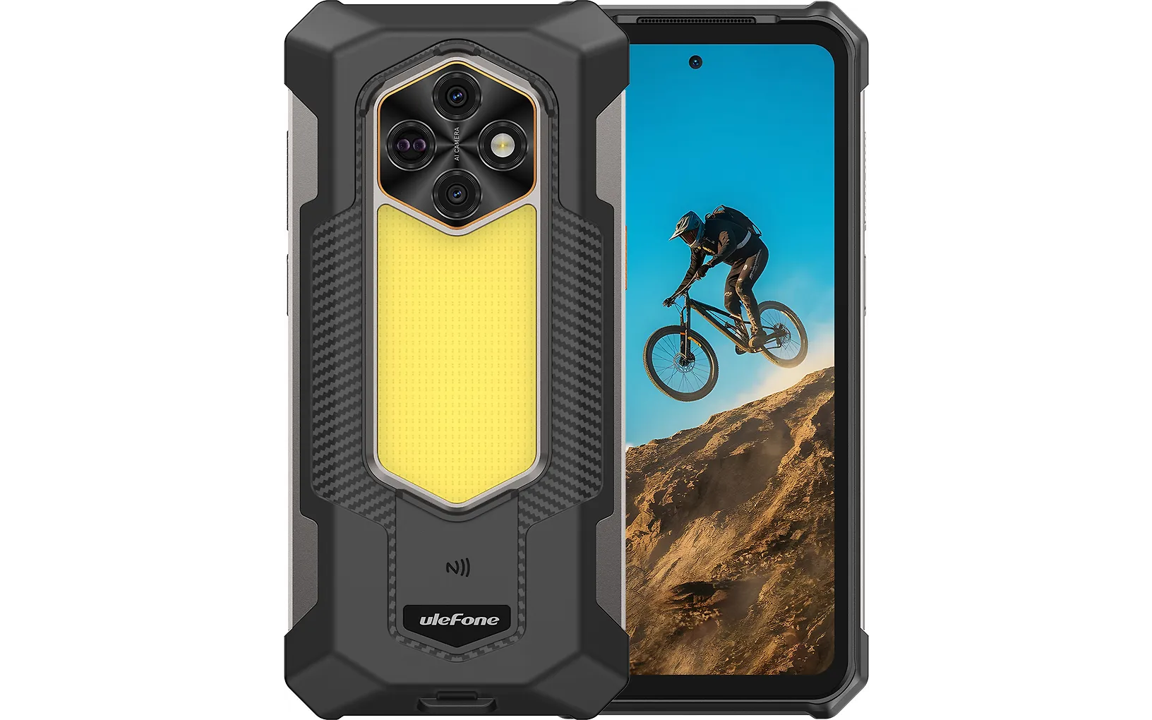 Ulefone Rugking 5 Pro älypuhelin, 8 + 256 Gt, musta