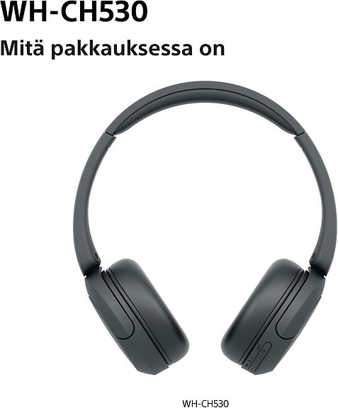 Sony WH-CH530 langattomat sankakuulokkeet, musta – kuva 9