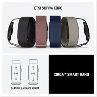 Garmin CIRQA Smart Band aktiivisuusranneke, musta, L/XL – kuva 34