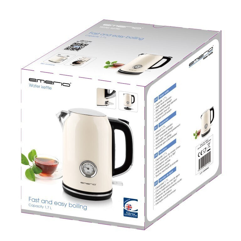 Emerio retro vedenkeitin, beige