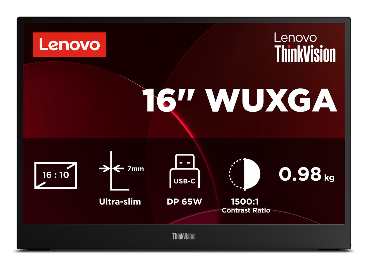 Lenovo ThinkVision M16 kannettava 16" Full HD ‐näyttö – kuva 13