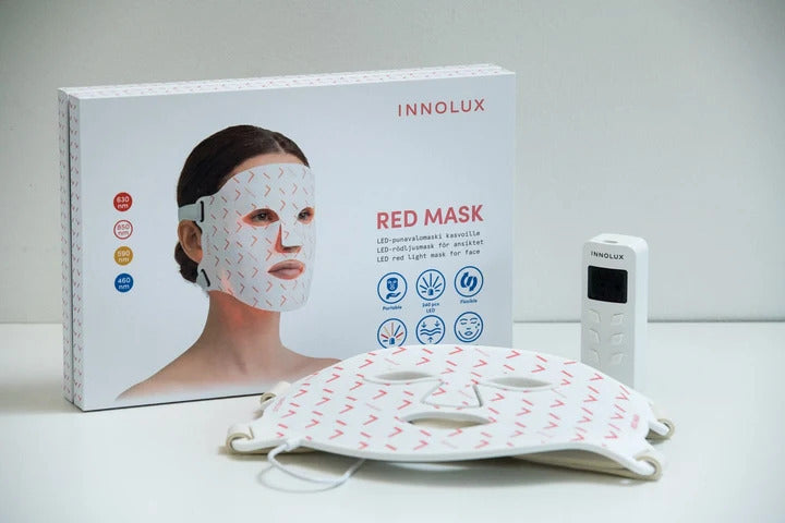 Innolux RED MASK punavalonaamio, valkoinen