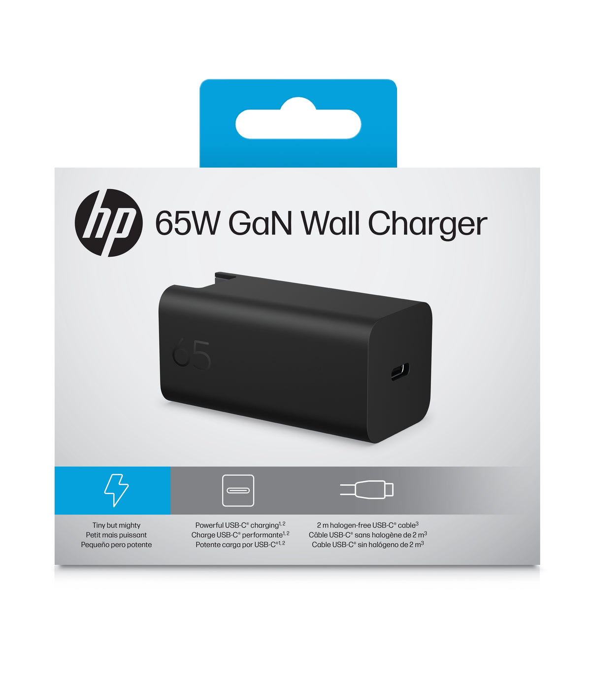 HP 65W GaN Wall Charger seinälaturi