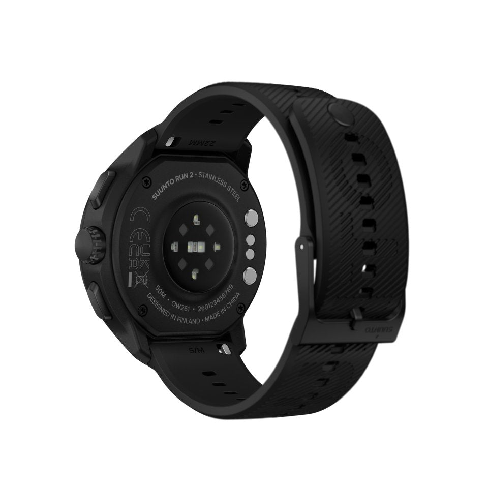 Suunto Run 2 juoksukello, 4 Gt, All Black
