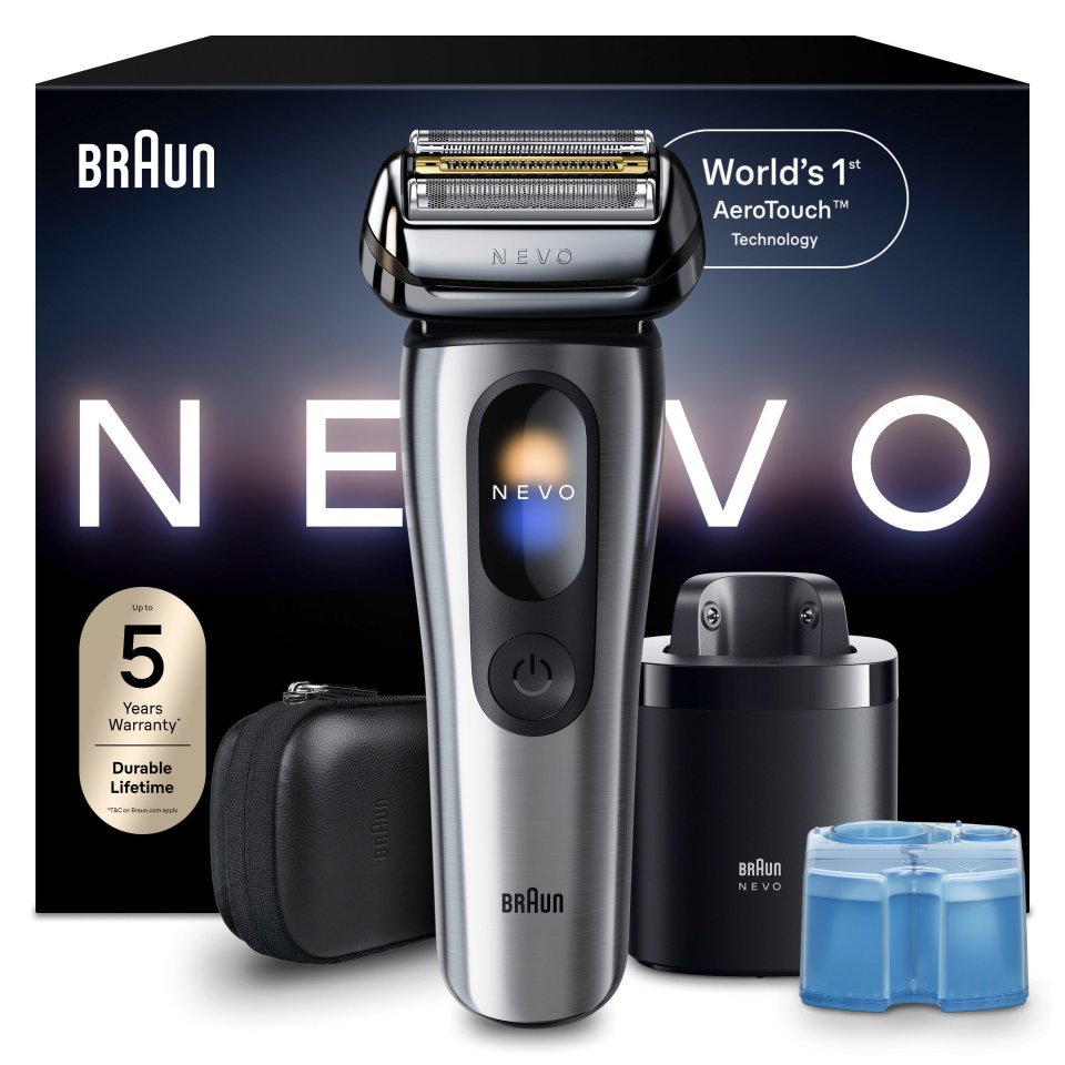 Braun NEVO parranajokone, NEVO15000C, hopea