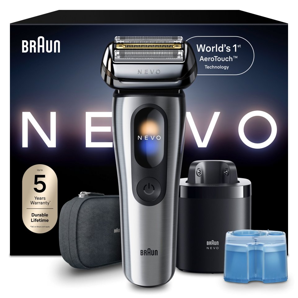 Braun NEVO parranajokone, NEVO11000C, hopea