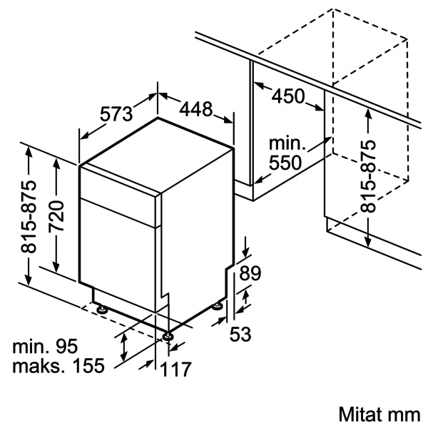 Bosch SPU4HMW12E Serie 4 astianpesukone, valkoinen – kuva 16