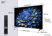 TCL 65" T69C – 4K QLED Google TV