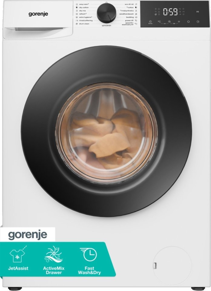 Gorenje WDG2P854A3D2 kuivaava pesukone, valkoinen