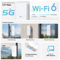 TP-LINK Archer NX500-Outdoor 5G-modeemi ja Wi-Fi 6 -reititin