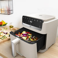 OBH Nordica Easy Fry Mega 7,5 L -airfryer, beige – kuva 16
