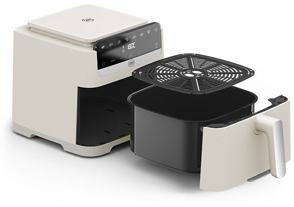 OBH Nordica Easy Fry Mega 7,5 L -airfryer, beige – kuva 3
