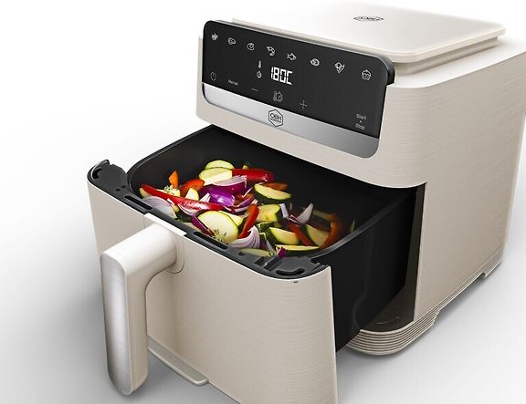 OBH Nordica Easy Fry Mega 7,5 L -airfryer, beige – kuva 15