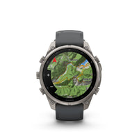 Garmin fenix 9 Pro inReach urheilukello, 47 mm, titaani ja Graphite/Black silikoniranneke