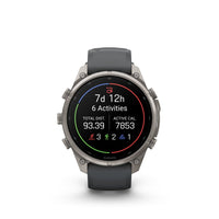 Garmin fenix 9 Pro inReach urheilukello, 47 mm, titaani ja Graphite/Black silikoniranneke