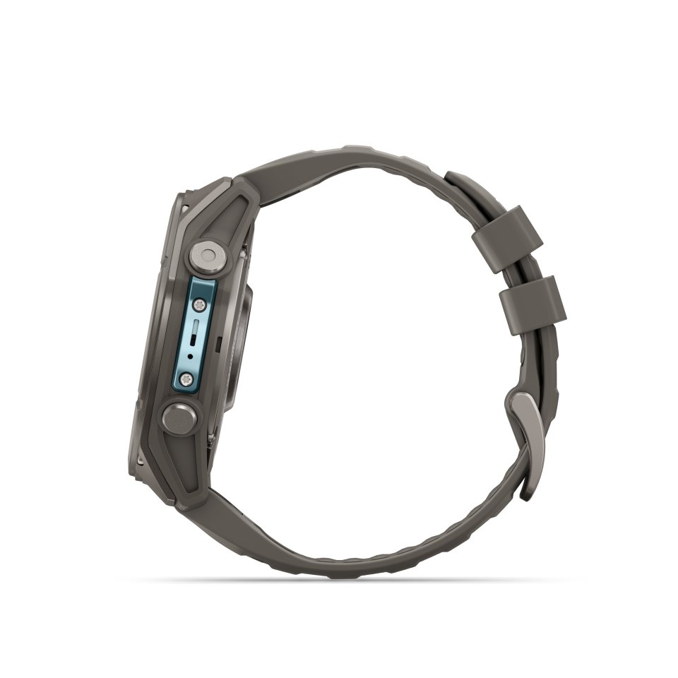 Garmin fenix 9 urheilukello, 51 mm, titaani ja Pebble Gray silikoniranneke
