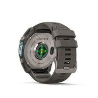Garmin fenix 9 urheilukello, 51 mm, titaani ja Pebble Gray silikoniranneke