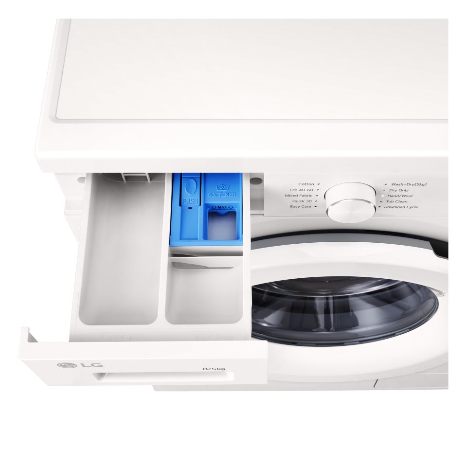 LG W4X1085NWH kuivaava pyykinpesukone, valkoinen