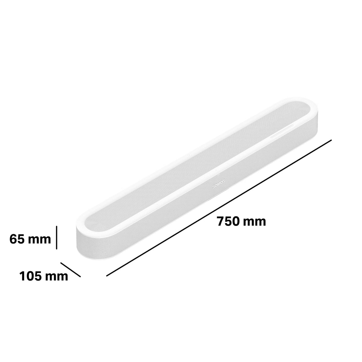 Sonos Beam Ultra Dolby Atmos soundbar, valkoinen